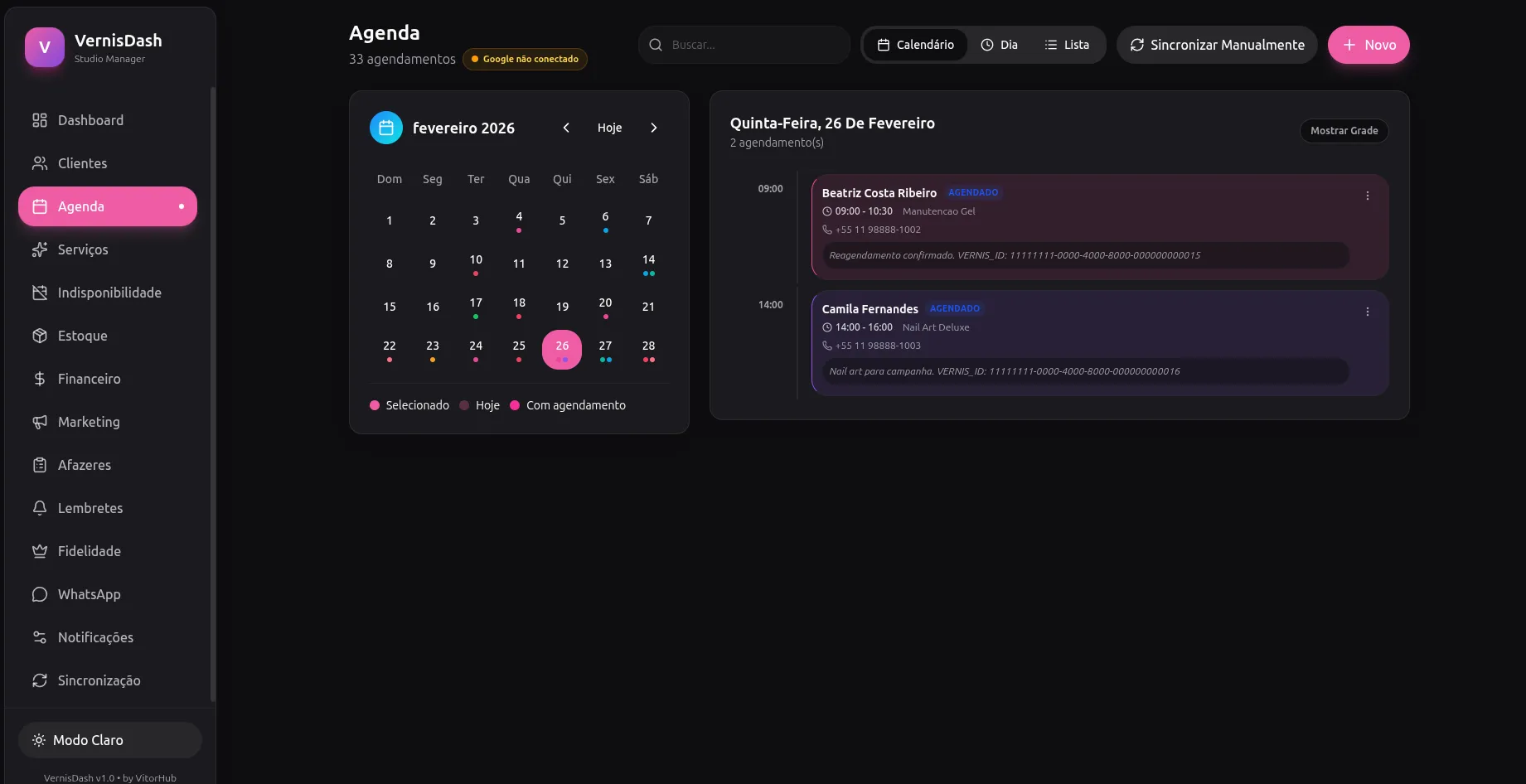 VernisDash, tela 3 de 16
