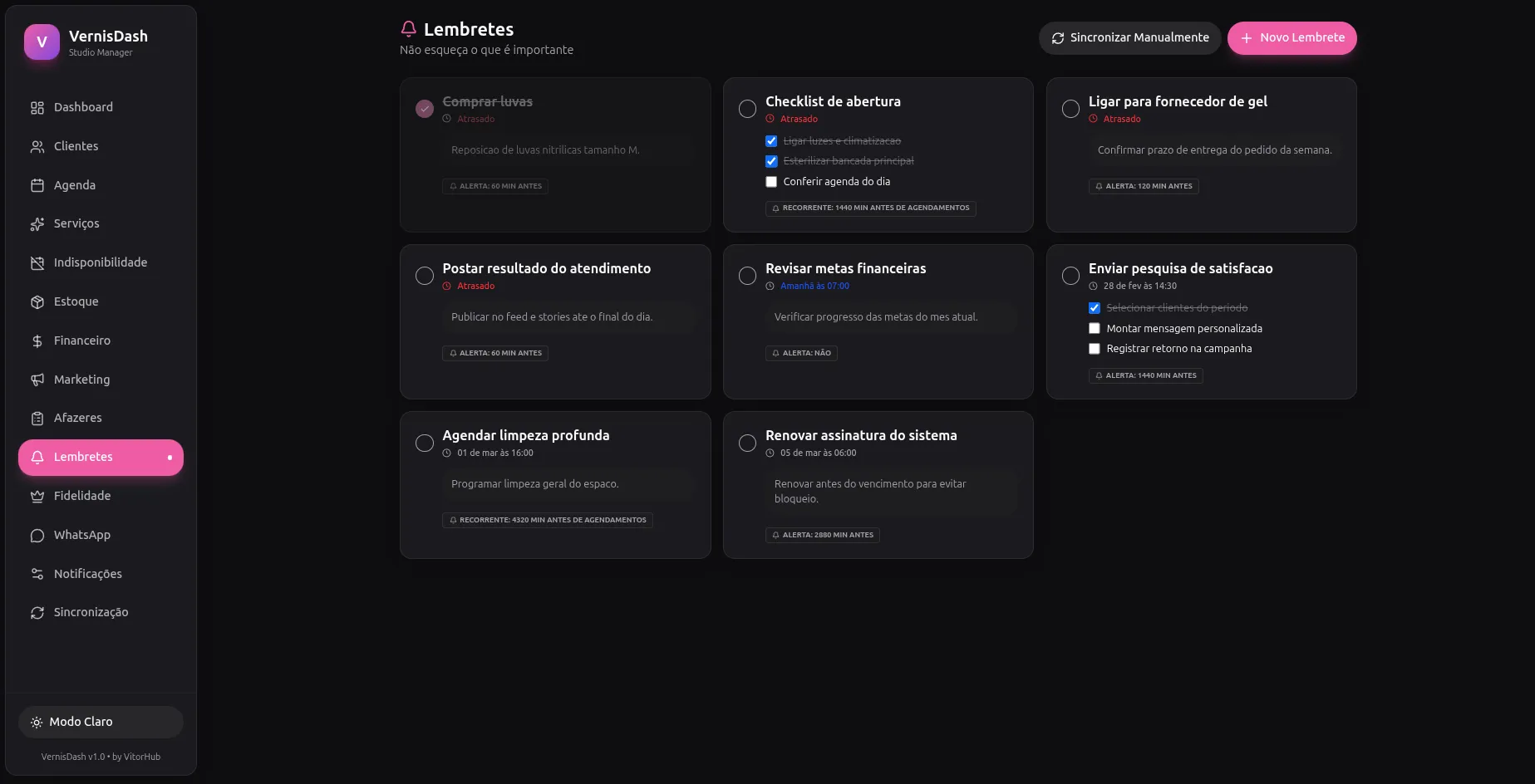 VernisDash, tela 10 de 16
